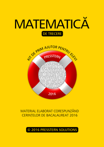 Presstern Fiţuici Bacalaureat FB/2022 – Fiţuică – Matematică – De trecere (Format carte)